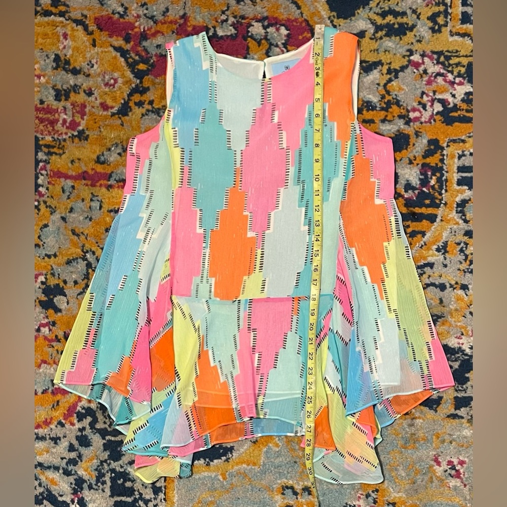 CeCe Colorful Tank Blouse 🥳 - Picture 4 of 5